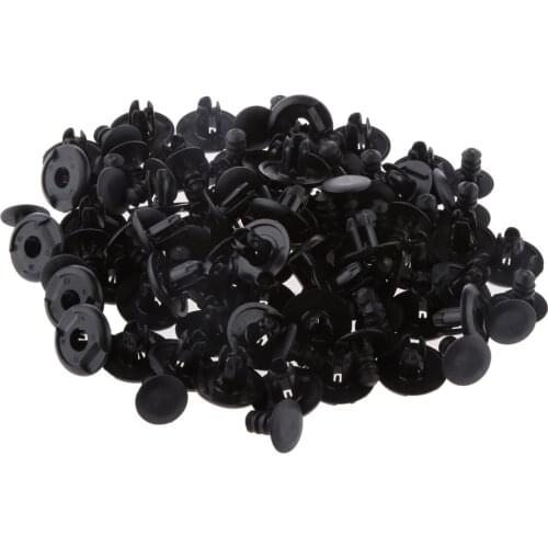 50 Pcs Black New Plastic Bumper Push Type Expansion Retainer Expanding Rivet Fixing Clip For Honda Acura Etc Car Accessories