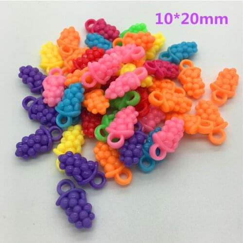 50pcs Grape Mixed Colors Acrylic Perforation Beads DIY Jewelry Making Earrings Necklace Bracelet Accessories #MIx09