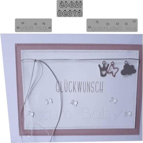CH German Stencils For DIY Scrapbooking Embossing Paper Wedding Cards Die Cuts Photo Album Making Craft