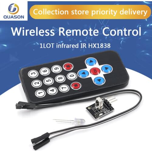 1LOT Infrared IR Wireless Remote Control Module Kits DIY Kit HX1838 For Arduino Raspberry Pi