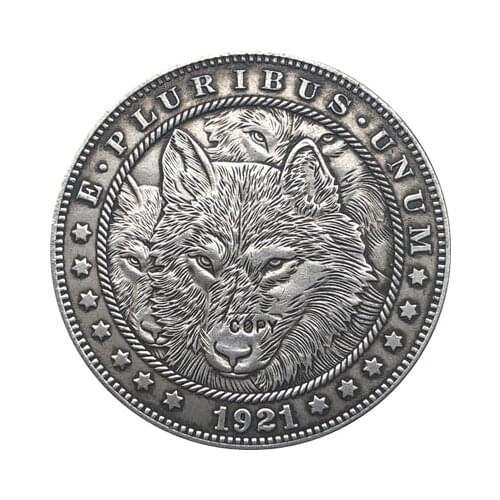 Hobo Nickel 1921-D USA Morgan Dollar COIN COPY Type 119