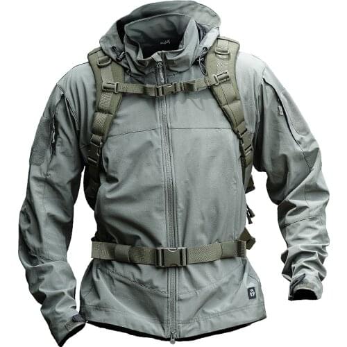 Tactical Lightweight Soft Shell Military Jacket Men Waterproof Hoodie Windbreaker Clothes Militar Army Jacket