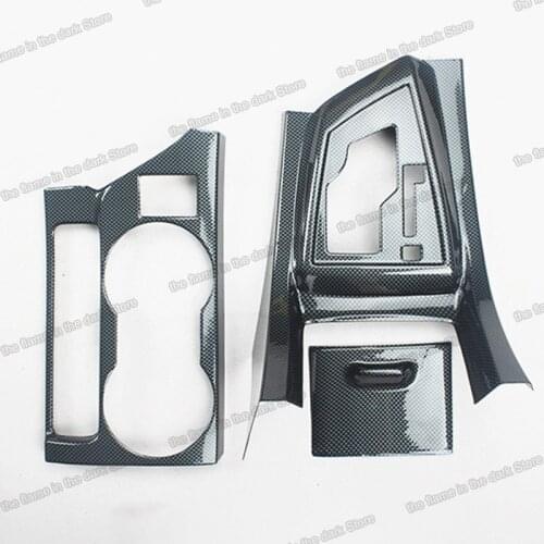 Lsrtw2017 carbon fiber abs car window control gear dashboard vent trims for toyota corolla 2014 2015 2016 2017 2018 2019 E170