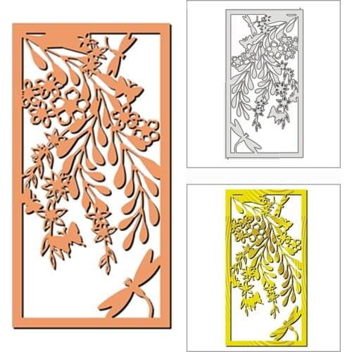 New 2021 Spring Scene Flower Dragonfly Metal Cutting Dies for DIY Scrapbooking and Card Making Decor Embossing Craft No Stamps