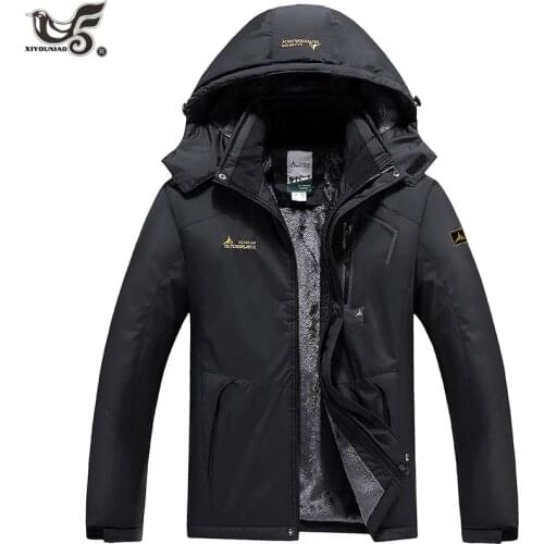 XIYOUNIAO new Outwear Winter Jacket Men Windproof waterproof Hood Male Jacket thicken Warm Men Parkas coat Size L-6XL