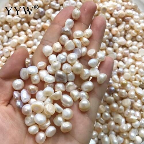 New Wholesale 5-8mm Natural Freshwater Pearls Without Hole For Craft Scrapbook Decoration Diy Wedding Bouquet Decoration