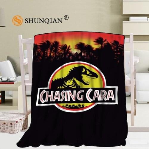 Custom Jurassic Park Blanket Blending Fabric 56x80inch 50X60inch 40X50inch Sofa Bed Throw Blanket Kid Adult Warm Blanket