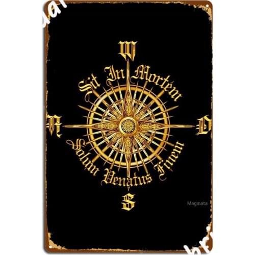 Pc Gamer S Compass Death Is Only The End Of The Game Metal Plaque Poster Wall Plaque Garage Club Customize Tin Sign Poster