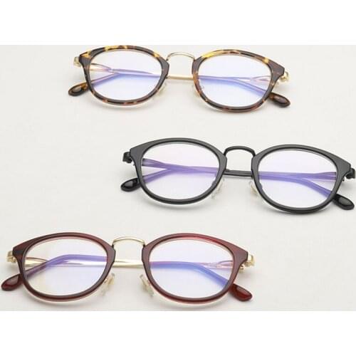 Flat Light Full-Frame Metal Ring Can Match Myopic Glasses Frames New Men Women Korean Style