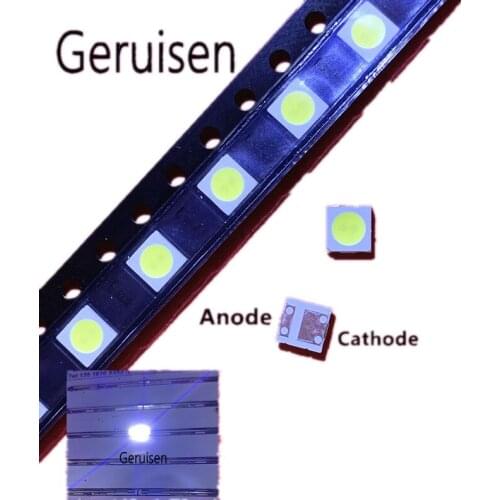 200PCS Diodes TV Backlight 1W 3V 3535 SMD LED Televisao Cold White 100lm 3537 Cool White Backlit LCD Backlight for TV Repair