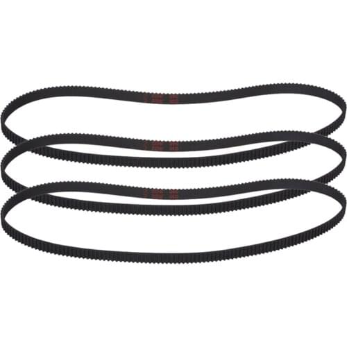 1pcs GT2 Closed Loop Timing Belt Rubber 110/122/158/200/400/610/1220mm, 2GT Belt Width 6mm Suitably GT2 Pulley For 3D Printer