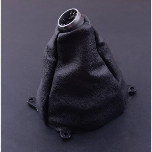 CITALL Artificial Leather Manual Gear Shift Shifter Stick Knob Gaiter Boot Cover Fit For Honda Civic 2006-2008 2009 2010 2011