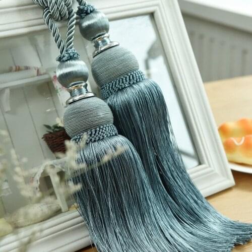1Pair Multi Color 76 cm Accessories European Curtains Tassel Curtain Hangings Ball Decorative Tieback Brushes