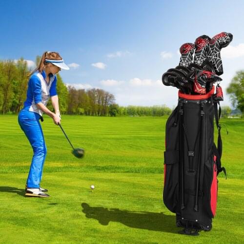 11Pcs Golf Embroidery Hybrid Headcover Clubs Head Covers Iron Accessories