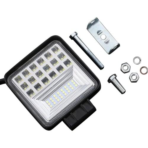 126W Square Fog Lights Car Light Assembly LED Work Daylight 12600LM Off-road Car Driving Automobile Motorcycle Headlight