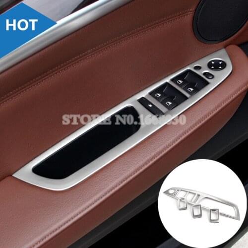 Interior Door Window Switch Button Cover Trim For BMW X5 E70 2008-2013 4pcs Car accesories interior Car decoration