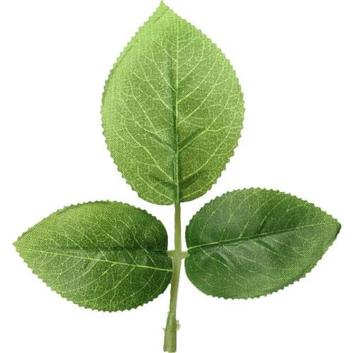 50 Pieces Silk Artificial Foliage Leaves for Wedding Bouquet Decoration headbands hats clothes scrapbook pages DIY Wreath