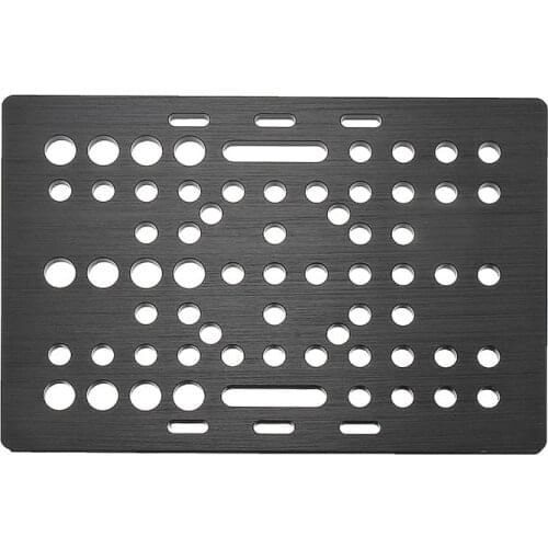 Aluminum V-Slot Build Board 20-80mm Construction Board 3mm Thick Stability for 3D Printer 126*87*3mm