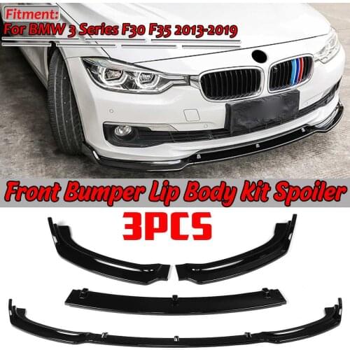 3 Color Car Front Bumper Lip Body Kit Spoiler Diffuser Bumper Lip Protector Cover For BMW 3 Series F30 F35 2013-2019 Base Model