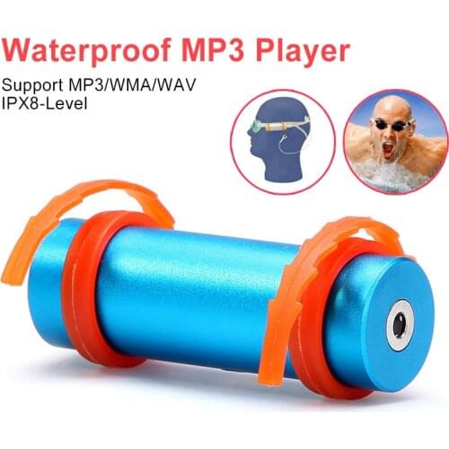 Diving Waterproof Swimming 4GB 8GB MP3 Player Underwater Sports MP3 with Waterproof Earphone for Swimmer