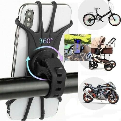 Bicycle mobile phone navigation bracket motorcycle electric bottle bicycle mobile phone holder mobile phone silicone bracket
