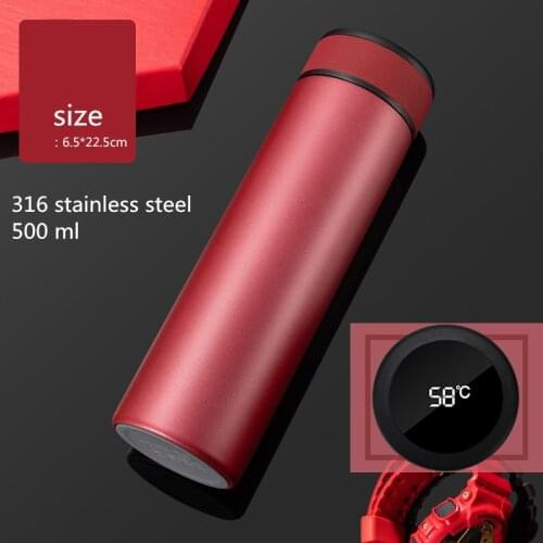 500ml travelling glass coffee vacuum cup Stainless steel cup with large capacity couples mugs Business custom logo temperature