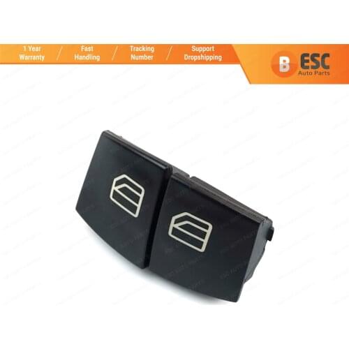 ESC EDP108 2 Pieces Window Switch Button Cover Set Front Left (Driver Side) door for Mercedes E CLASS W211 S211
