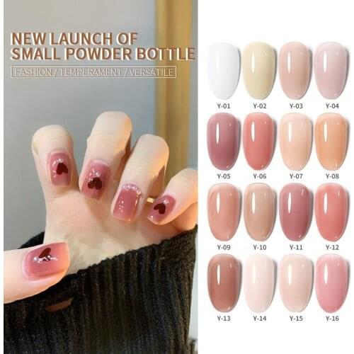 16 Colors Gel Nail Polish Light Color Shiny Long-lasting Natural Resin UV LED Glue Soak Off Nails Art Lacquer Manicure 10ML