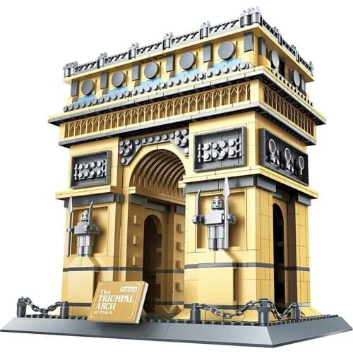 Wange 5223 Architecture PARIS ARC DE TRIOMPHE Series Building Blocks Educational Structure Bricks Toy For Children