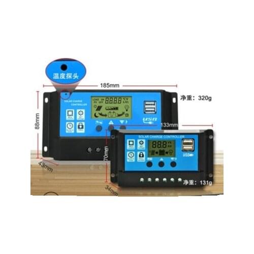 YJSS-10A/20A/30A Solar Controller Manual PWM Solar Charge Controller