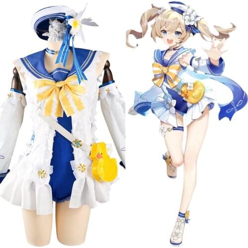 Genshin Impact Barbara Cosplay Costume Outfit Dress For Girls Halloween Carnival Suit