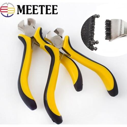 Meetee 1pc Zippers Pliers Teeth Clamp Zipper Tooth Removal Plier Tools DIY Bags Clothing Zip Repair Kit Sewing Accessories
