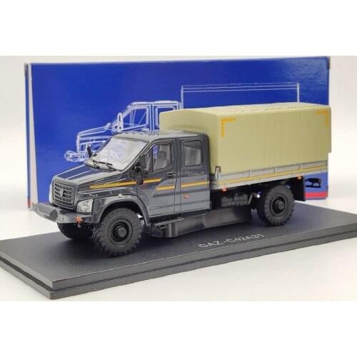 HAW ABTONPOM 1:43 GAZ C42A31 ГАЗ H235 Truck Grey Diecast Models Russia Car Limited Collection Auto