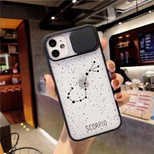 Fashion 12 Constellation Phone Case for IPhone 11 X XR 12 Pro Max 6s 7 8 Plus XS Max SE2 Soft Bumper Clear Lens Protection Cover