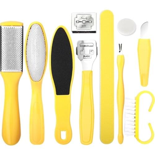 Q81B Professional Foot Care Kit Pedicure Tools Set Stainless Steel Feet Rasp Foot Dead Skin Remover Clean