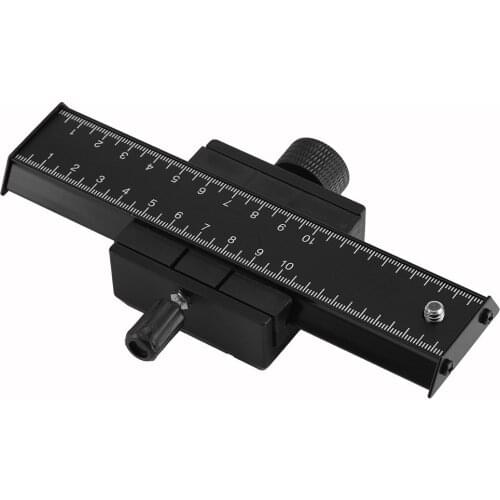 Focus Rail Only Macro Long Focusing Close-Up Quick Rlease Plate Slide Rail For DSLR Cameras 1/4'' Thread On The Bottom
