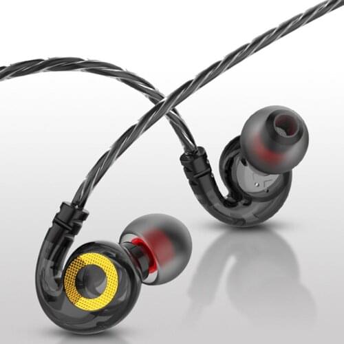 3.5mm In-Ear Headphones Wired Earphones For iPhone Samsung OPPO PC Noise Canceling Sports Bass Stereo Headset Earbuds Microphone