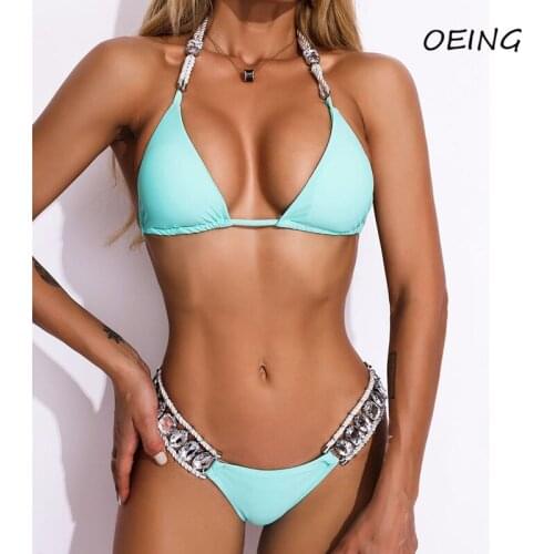 Купальники со стразами OEING China At AliExpress
