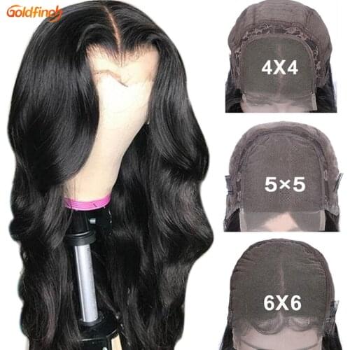 4X4 5x5 6X6 Hd Lace Closure Wig Body Wave 180 Density Closure Wigs For Women Human Hair Pre plucked And Bleached Knots Lace Wig