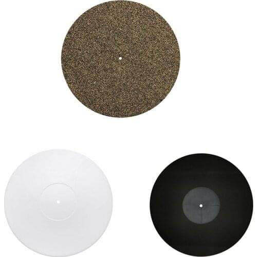 3mm Thickness HiFi 12" Turntable Platter Mat Disc Vinyl Record Player Anti-static Pad Vibration Reduction& Sound Improvement