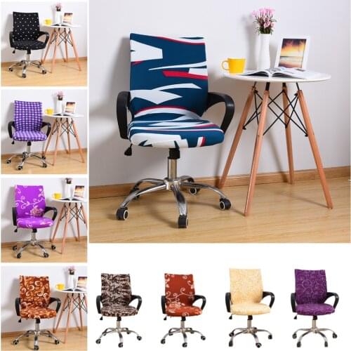Office Chair Covers Dining Computer Chair Cover for Office Chairs with Armrest Elastic Seat Covering Protector Slipcover