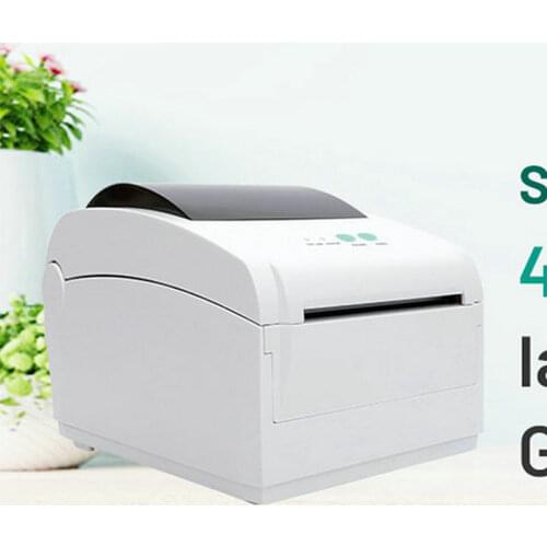 Label Barcode Printer Thermal Receipt POS Printer 104mm USB Bluetooth Support Sticker Paper GS-2408DC