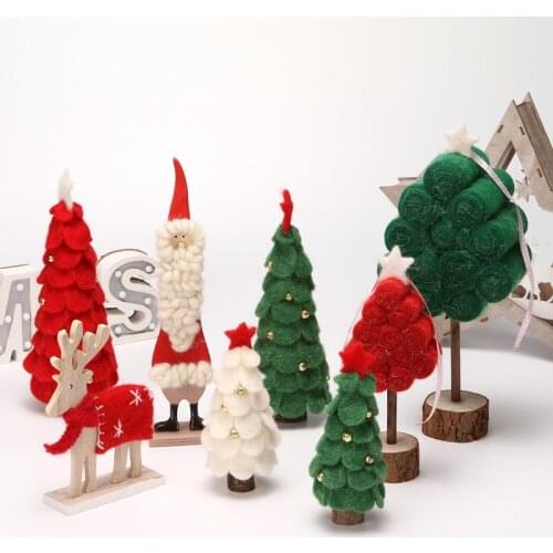 Christmas New Decoration Supplies Christmas Tree Ornaments Felt Tree Ornaments Countertop Desktop Arrangement Articles Trees