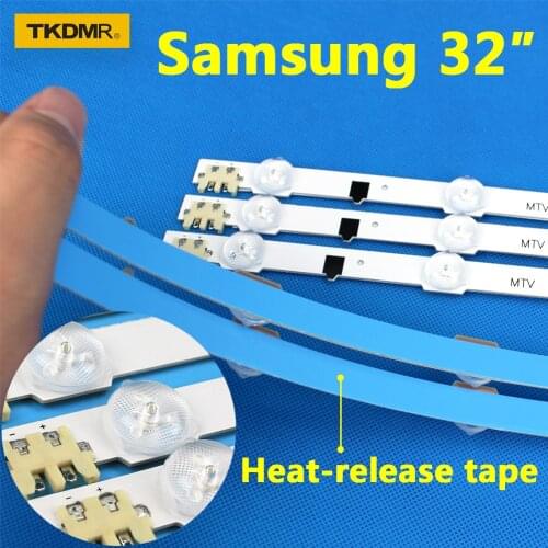 9 Lamps LED Backlight Strip For Samsung UE32F6200AK UE32F5020AK UE32F5505AK UE32F5560AK UE32F6100AK Bars Kit Television LED Band