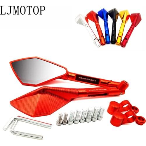 CNC Aluminum Universal Motorcycle Rearview Mirror Moto side Mirrors For Honda CBR650R CB125R CBR900RR XADV 750 X-11 CBR250R