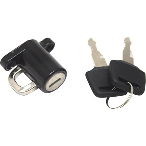 Universal Motorcycle Motorbike Bike Helmet Lock Hanger Hook with 2 Keys Never fade, NOT spot, Durable