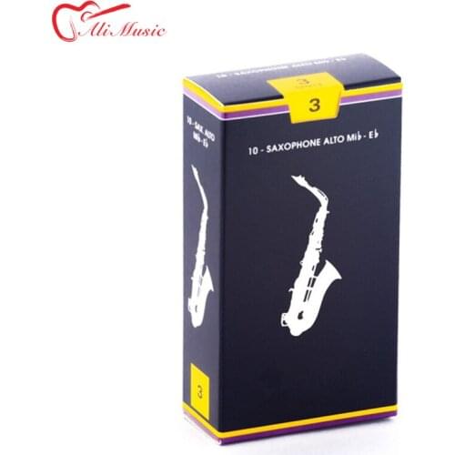 High Quality France Classical Blue Box Eb Alto Saxophone Reeds Woodwind Instrument Accessories Sax Reed Strength 2.5# 3