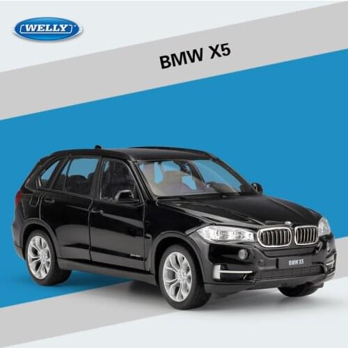 WELLY 1:24 Scale Car Toy Diecast BMW X5 High Simulation Model Classical SUV Metal Alloy Toy Car For Children Boys Collection