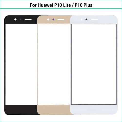 For Huawei P10 Lite / P10 Plus Touch Screen Outer Glass Lens LCD Front Glass Panel Lens Replacement