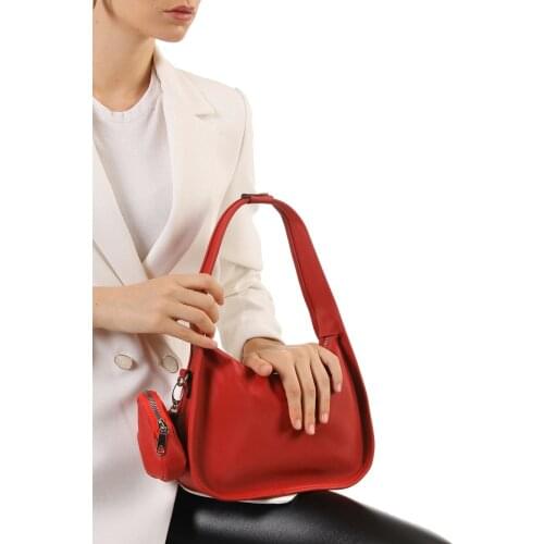 Womens Handbag Or Crossbody Bag With Wallet Made Of Waterproof Material From Artificial Leather With Zipper And One Eye